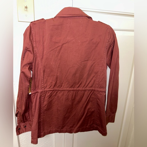 Lily Aldridge for VELVET Graham&Spencer Ruby Cotton Army Jacket (Rose/sm… - Picture 5 of 8